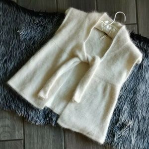 Brand NEW - Free People Rabbit Fur Angora tie vest